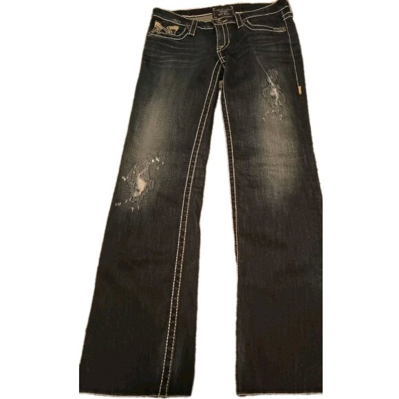 Big Star Jeans Womens 28R Boot Cut Low Rise Light Wash Denim Stretch Liv 30X32 - Picture 5 of 11